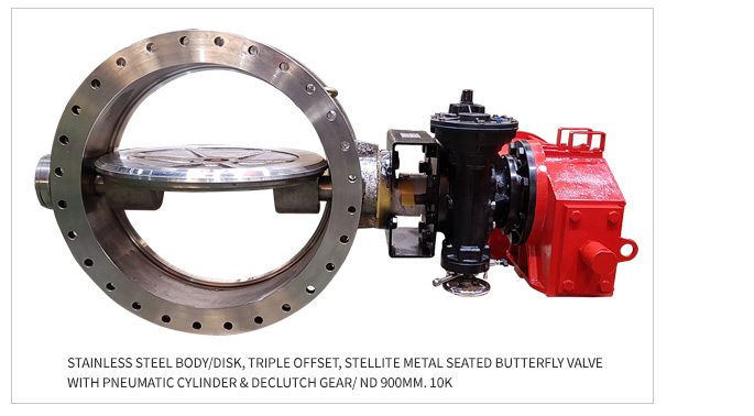 metal seated butterfly valves